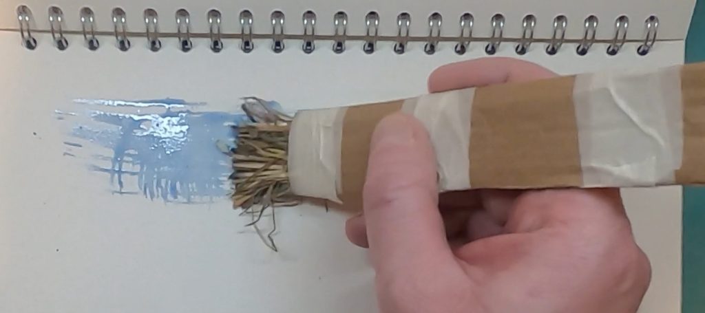 Cardboard Hay brush image