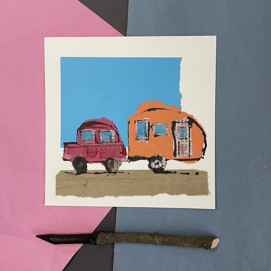 Caravan collage image