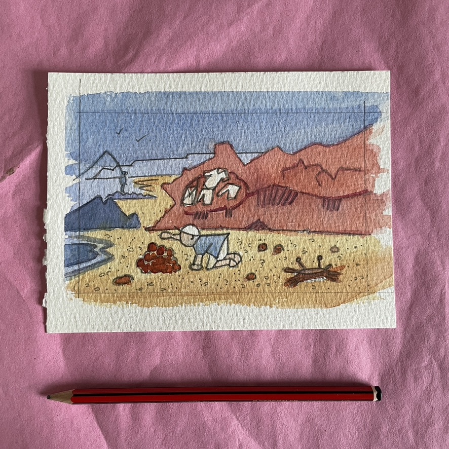 Stone balancing image