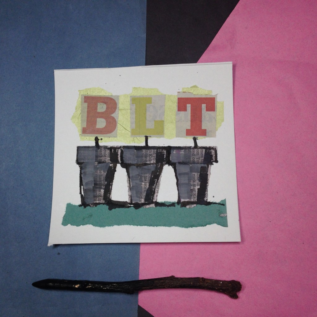 Seedlings in pots collage