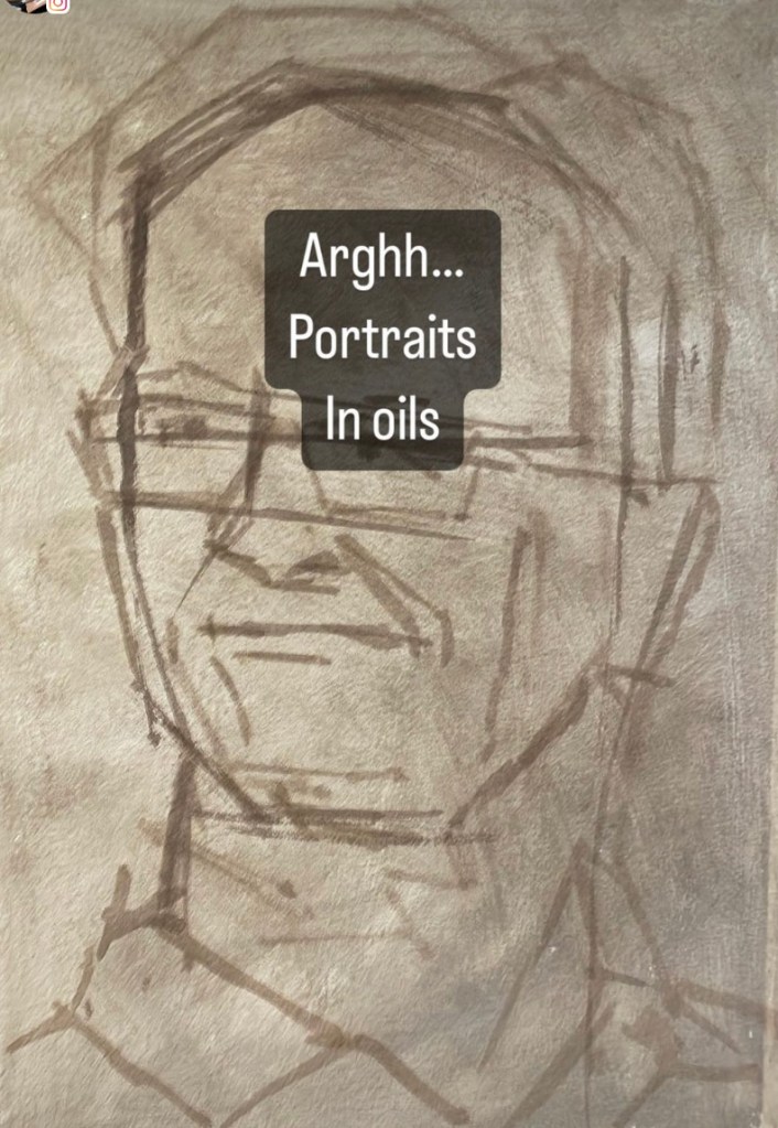 Construction lines of portrait