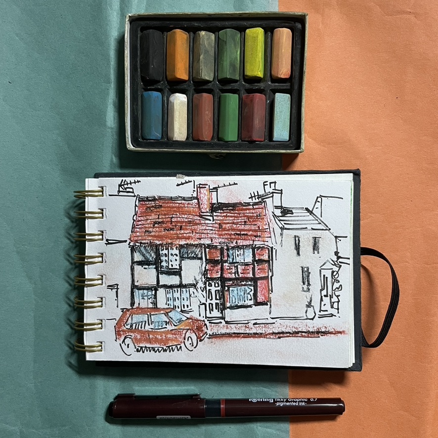 cottages sketch