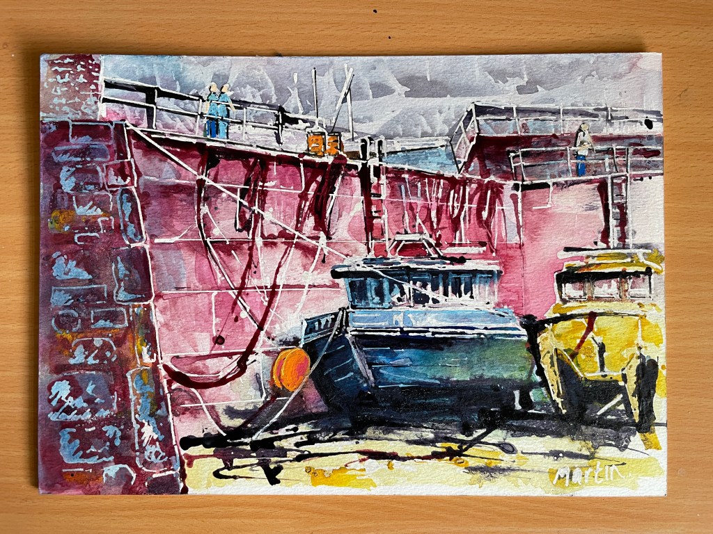Finished image - Boats at low tide