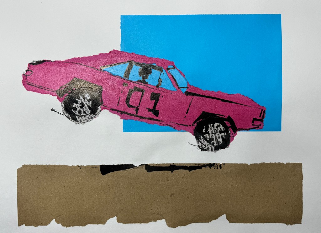 dukes of hazard car collage