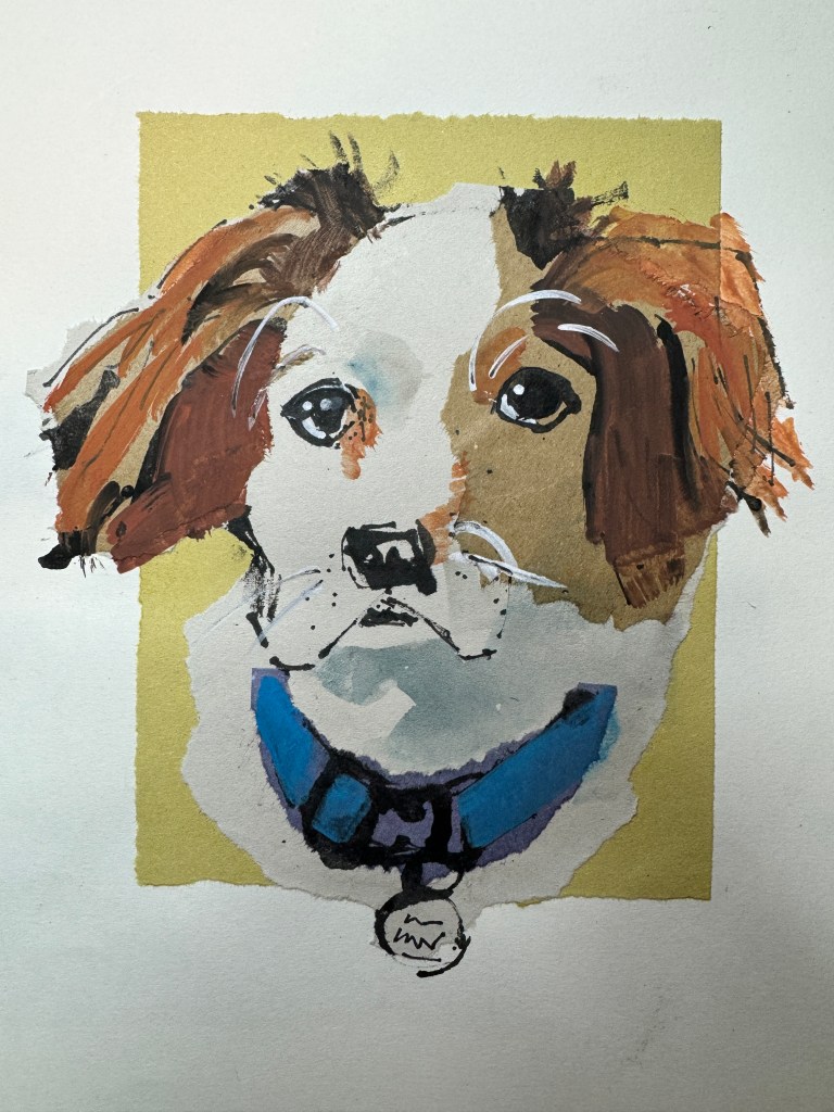 finished pet portrait image